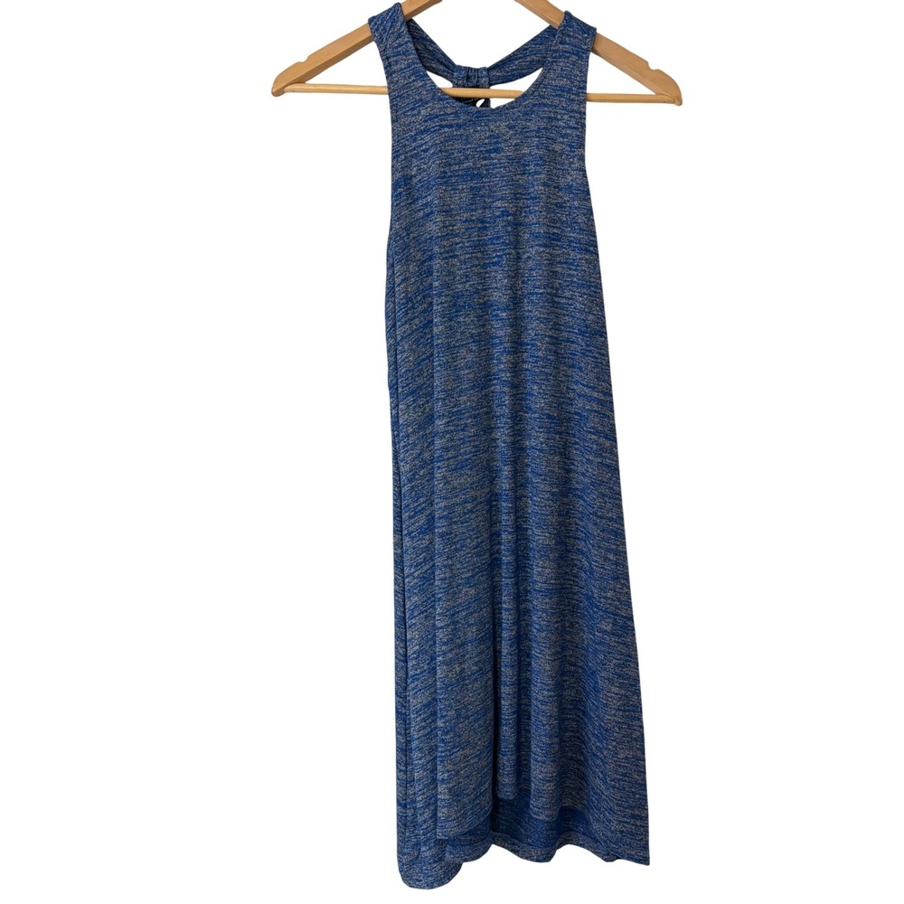 GAP Women's Blue Space Dye Twisted Racerback Terry Mini Dress Small NWT